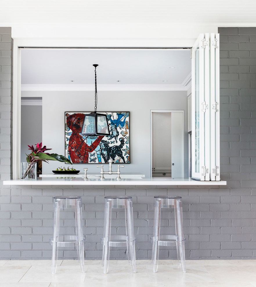 Inspiration for a transitional kitchen in Sydney.