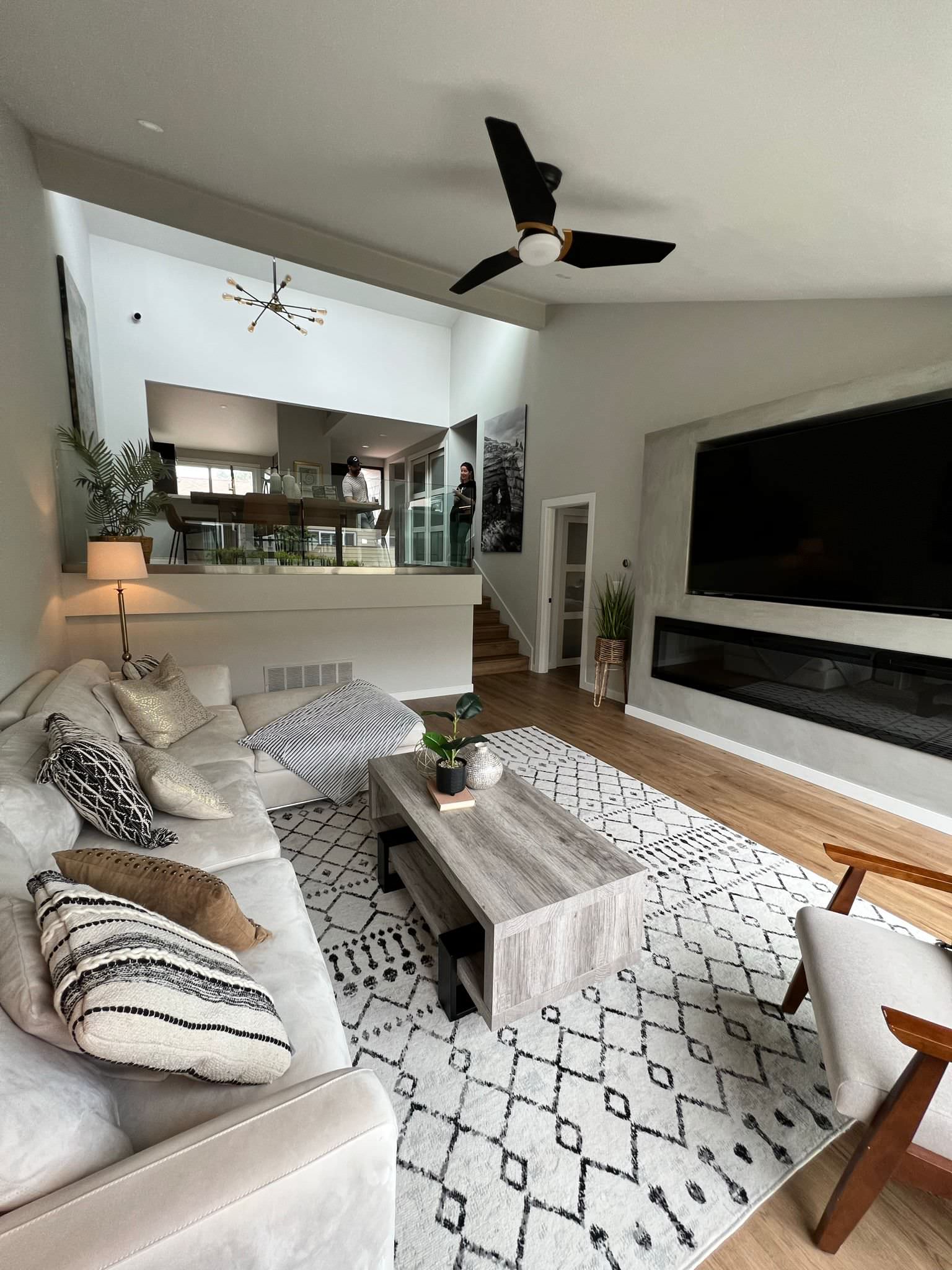 Living room - coastal living room idea in San Diego