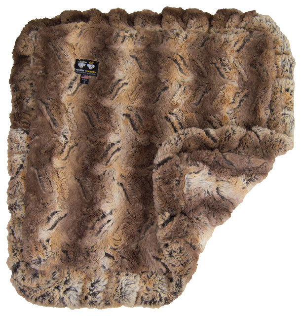 Bessie And Barnie Pet Blanket, Simba With Ruffle Contemporary Dog