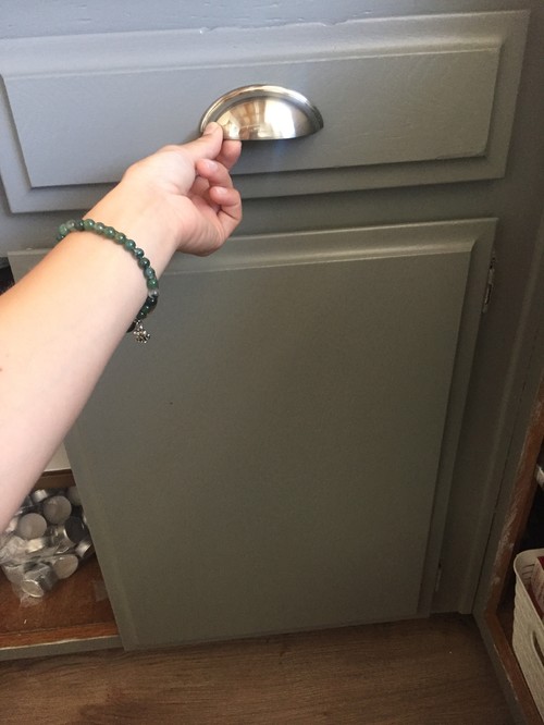 Add knobs to beveled edge doors?