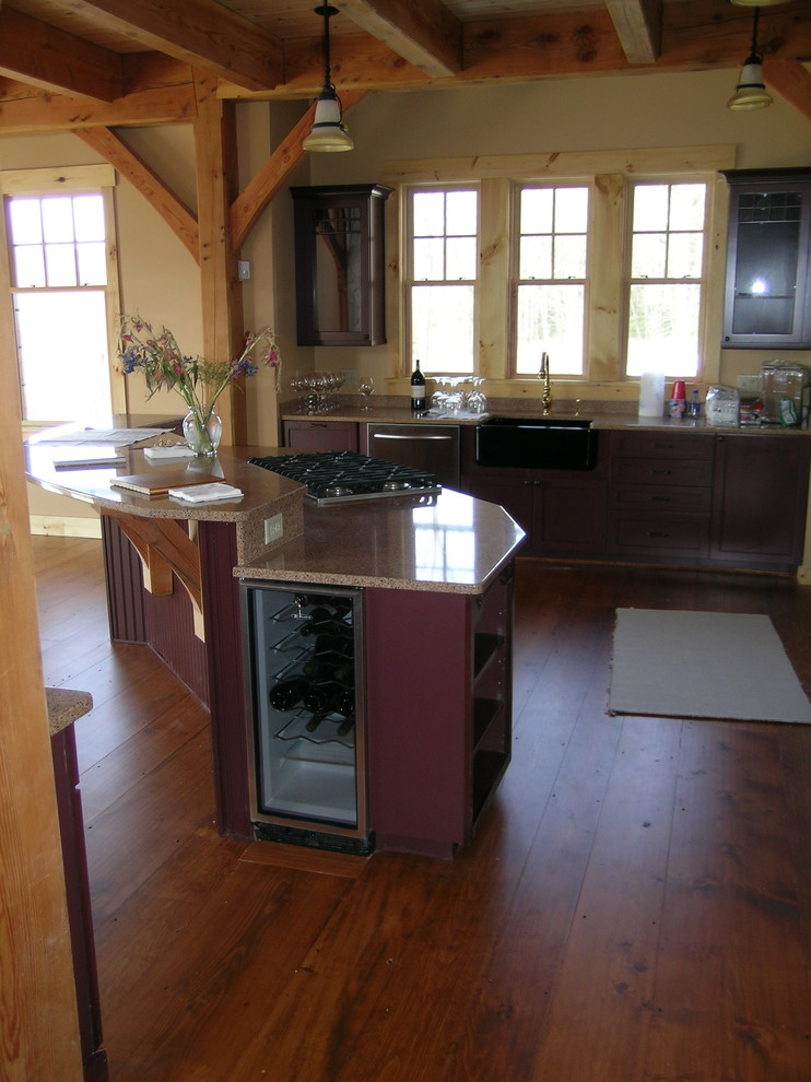 Kitchen - rustic kitchen idea in Boston