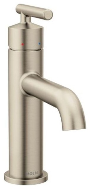 Moen Gibson 1.2 GPM One-Handle High Arc Bathroom Faucet, Brushed Nickel