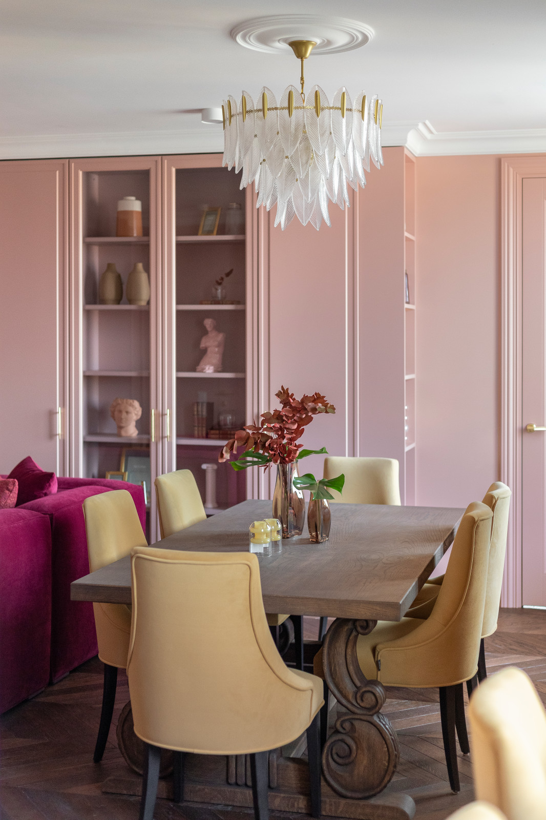 Квартира в пудровых тонах