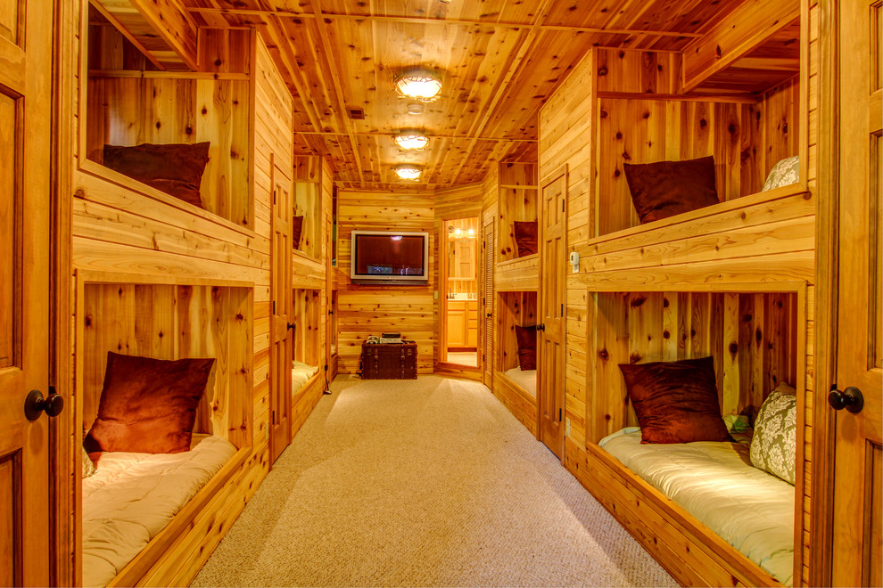 Mountain style home design photo in St Louis