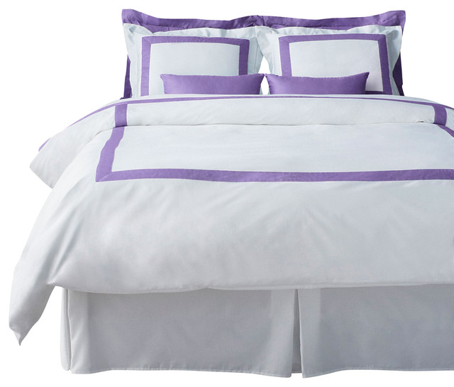 LaCozi Cotton Sateen Modern Boutique Hotel Collection Lavender Duvet