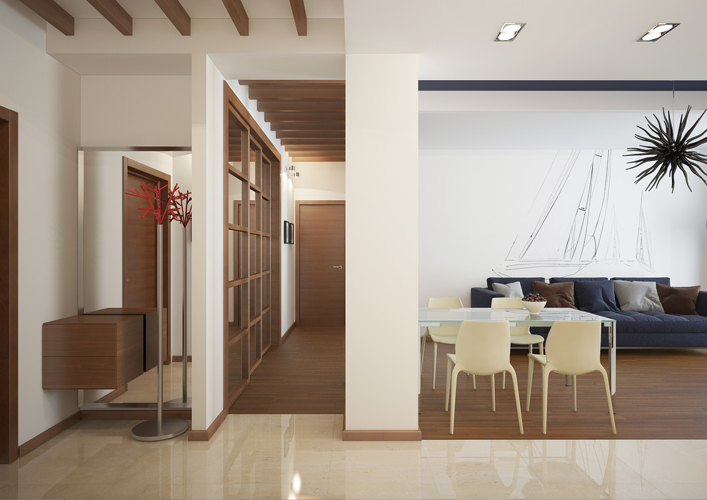 Дизайн-проект квартиры в морском стиле