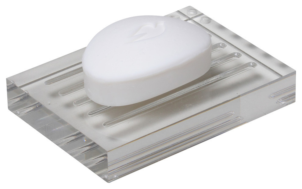 Freestanding Acrylic Soap Dish Contemporary Soap Dishes & Holders