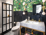 Eclectic Bathroom by Corine Maggio Design