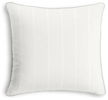 White Cotton Sateen Custom Throw Pillow