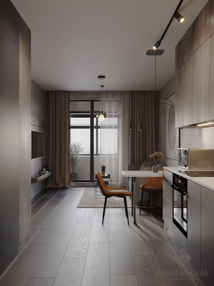 Дизайн-проект однокомнатной квартиры 42 кв.м в ЖК «Скандинавия»