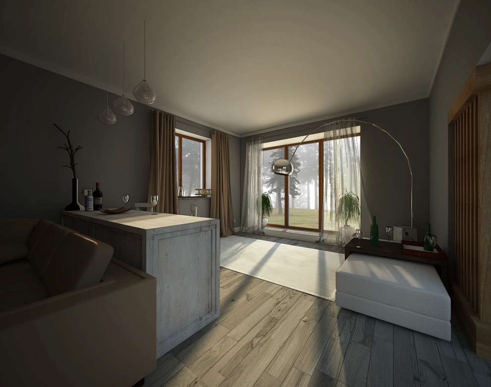 Гостиная в загородном доме