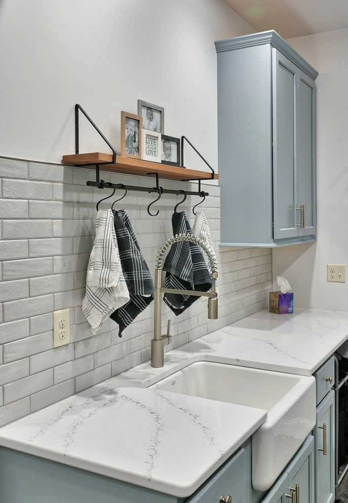 Design ideas for a contemporary laundry room in Other.
