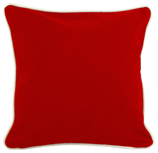 Monogrammed Pillowcase Red 12", Evergreen Thread, Shelly Font, Q
