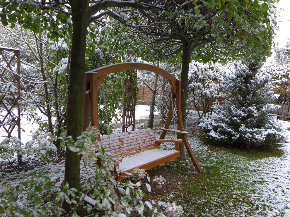 Буйство красочных форм в осеннем саду