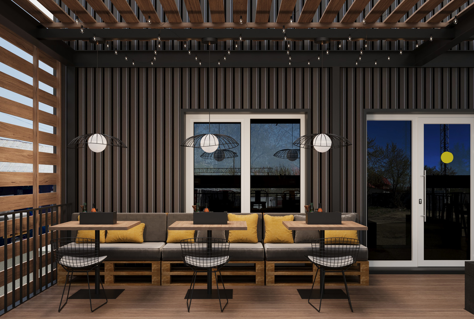 Пиццерия "Станция 9/1" с летней верандой в Томске