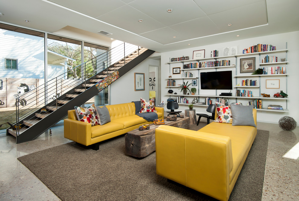 Contemporary Family Room - Contemporary - Family Room - Austin