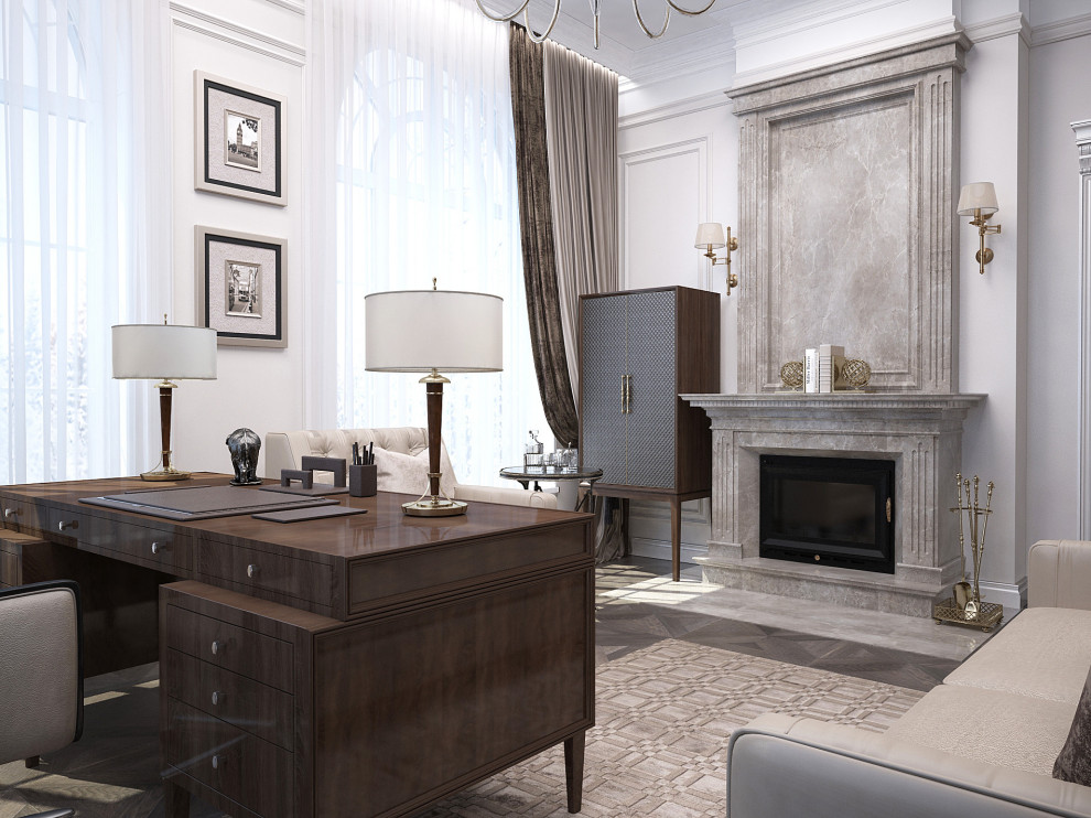 Кабинет-каминная.