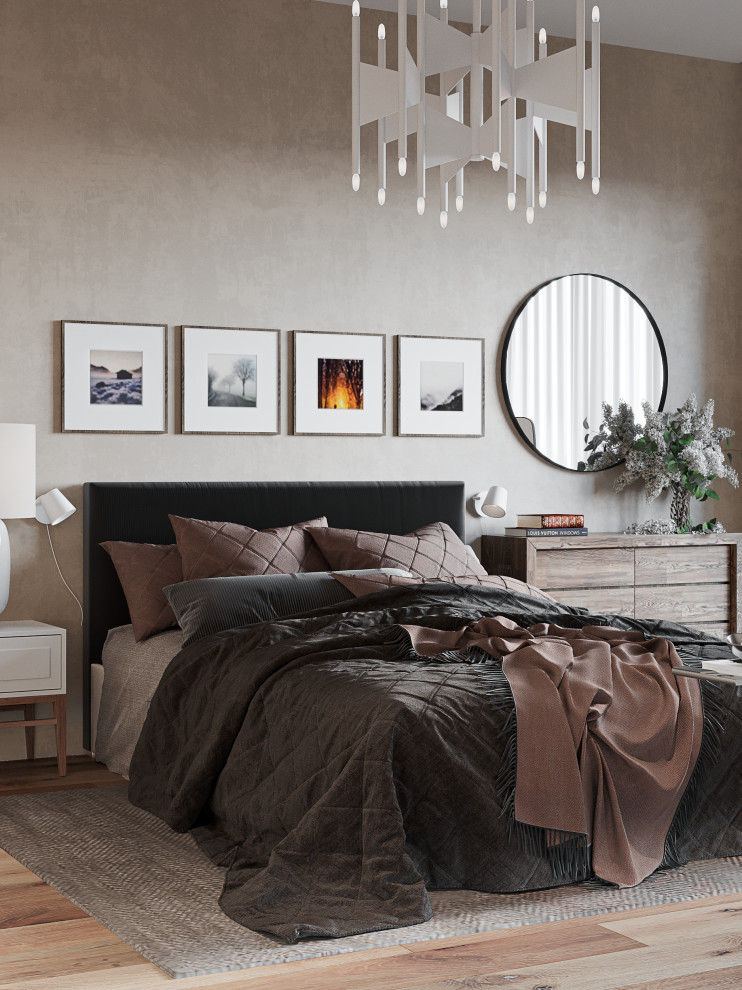 Визуализация квартиры в бежевых тонах