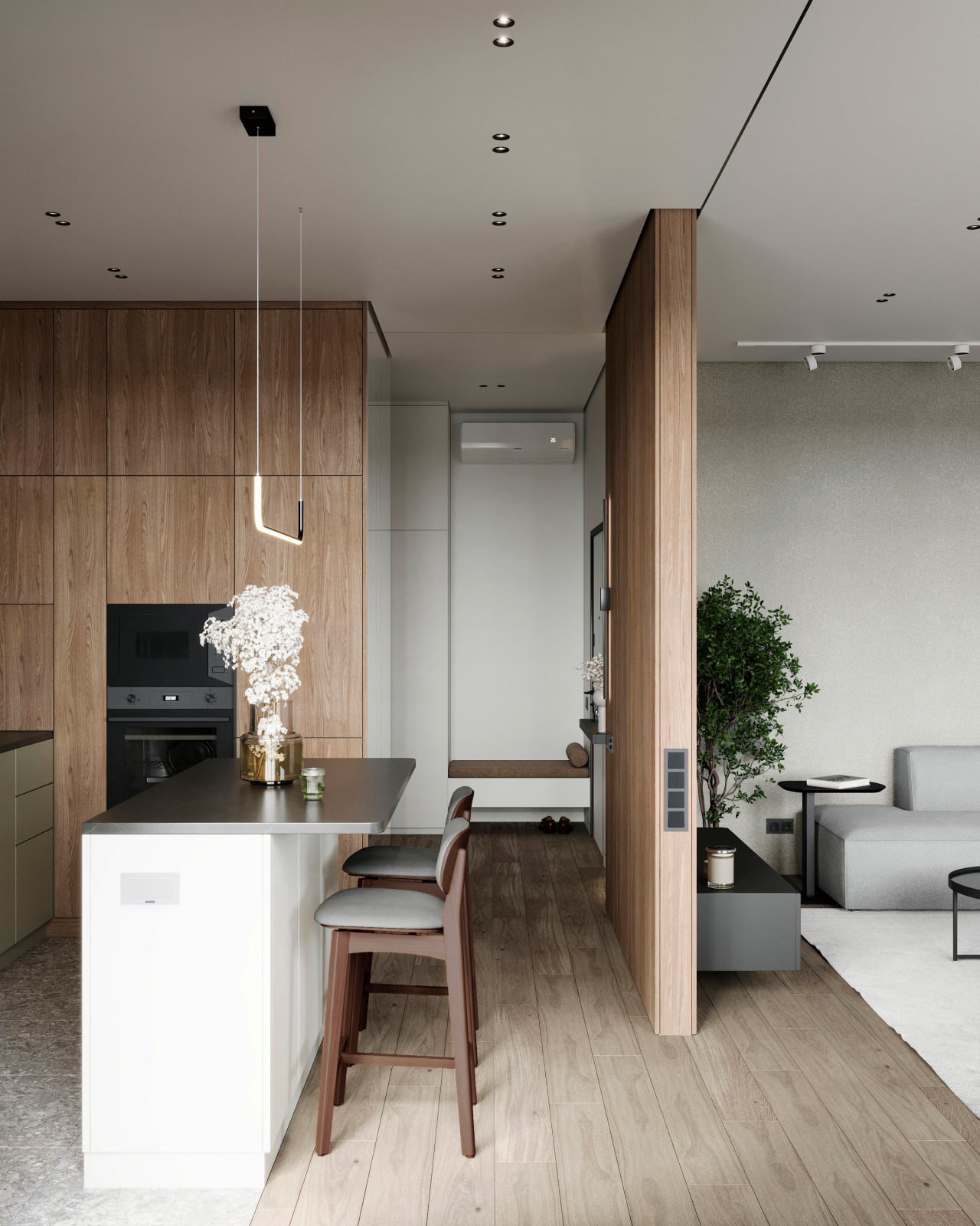 Дизайн интерьера квартиры в ЖК "Притяжение" на Выборгской набережной