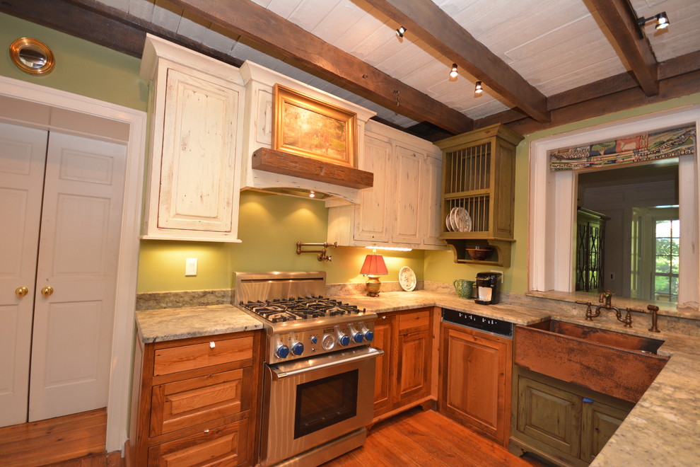 This is an example of a rustic kitchen in DC Metro.
