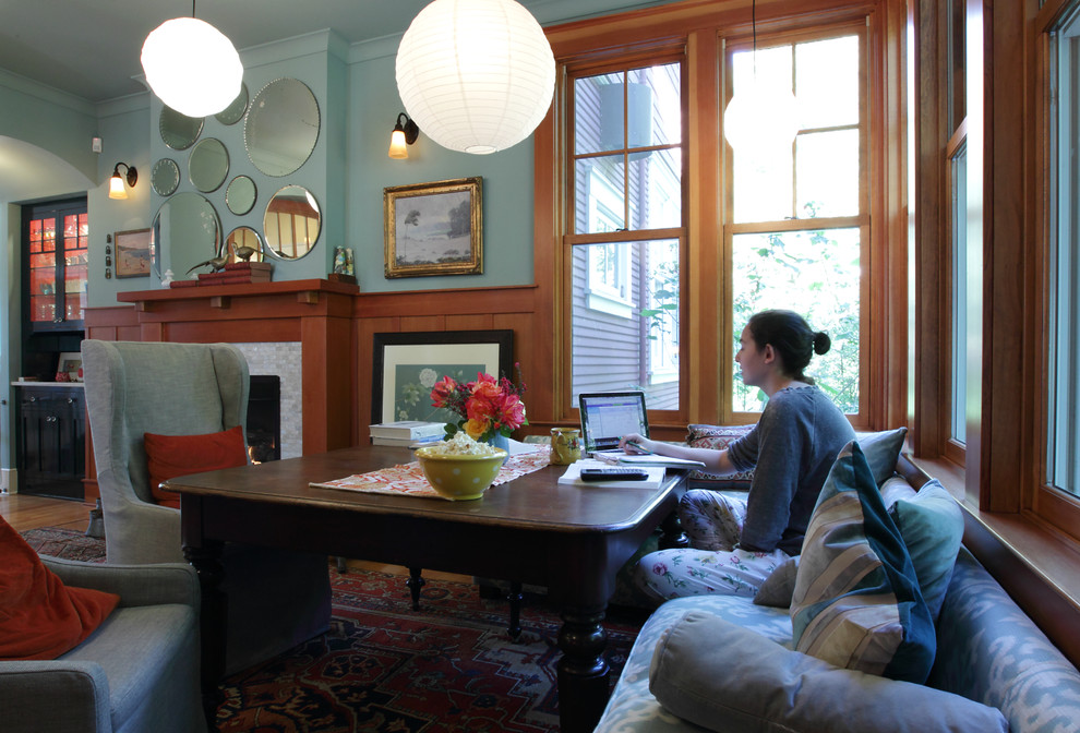 Inspiration for a transitional home design remodel in San Francisco