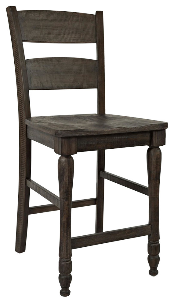 Madison County Ladderback Counter Stool (Set of 2) Traditional Bar