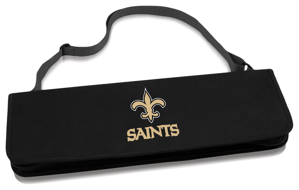 New Orleans Saints Metro BBQ Tote & Tools Set, Black