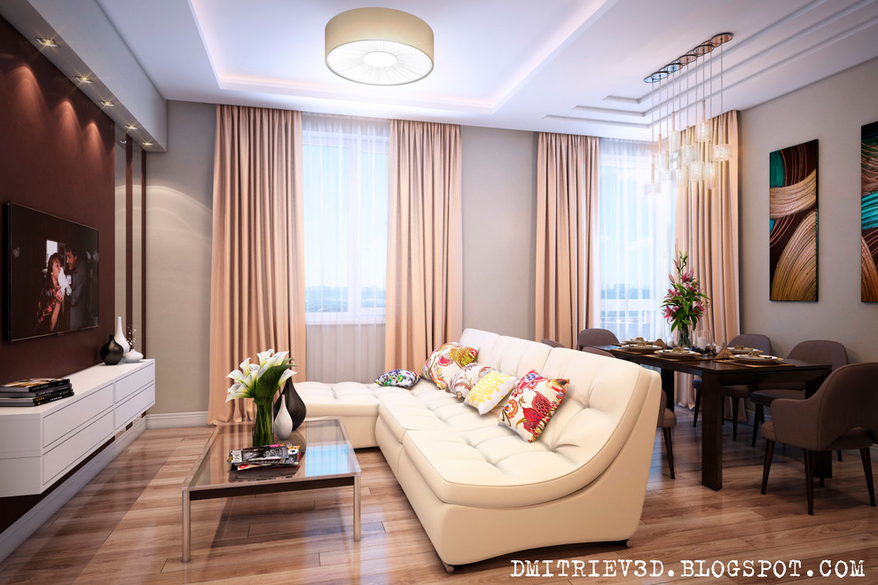 Визуализация интерьера в современном стиле для дизайн студии