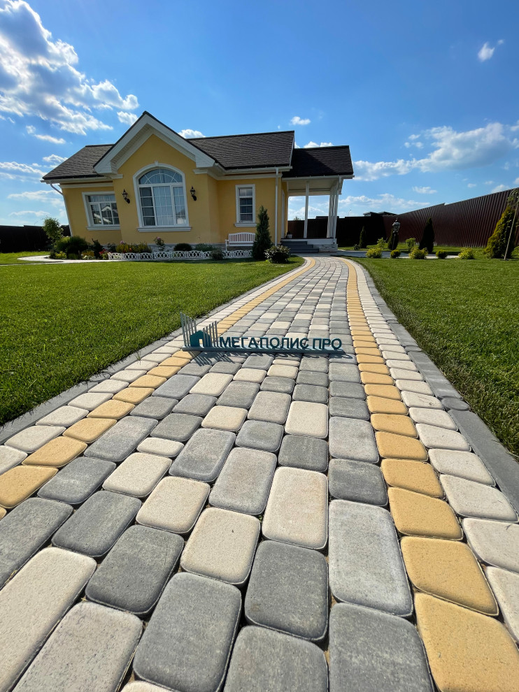 "Лучезарный". Садовые дорожки в пейзажном стиле из тротуарной плитки Классико Ту