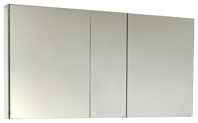 Fresca 50" Wide Bathroom Medicine Cabinet With Mirrors