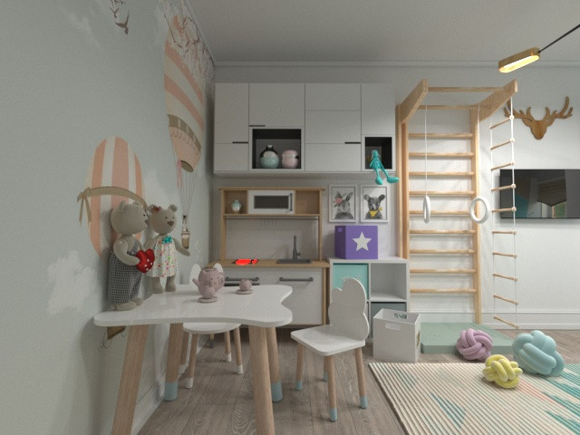 Детская комната для двух разнополых деток.