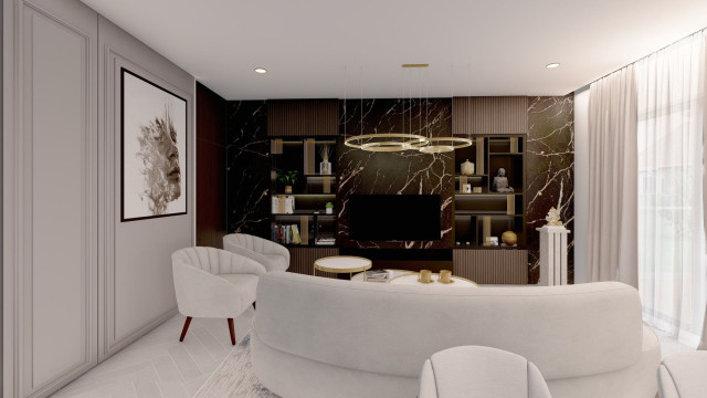 Platinum Horizon in Mayfair moderne-dagligstue