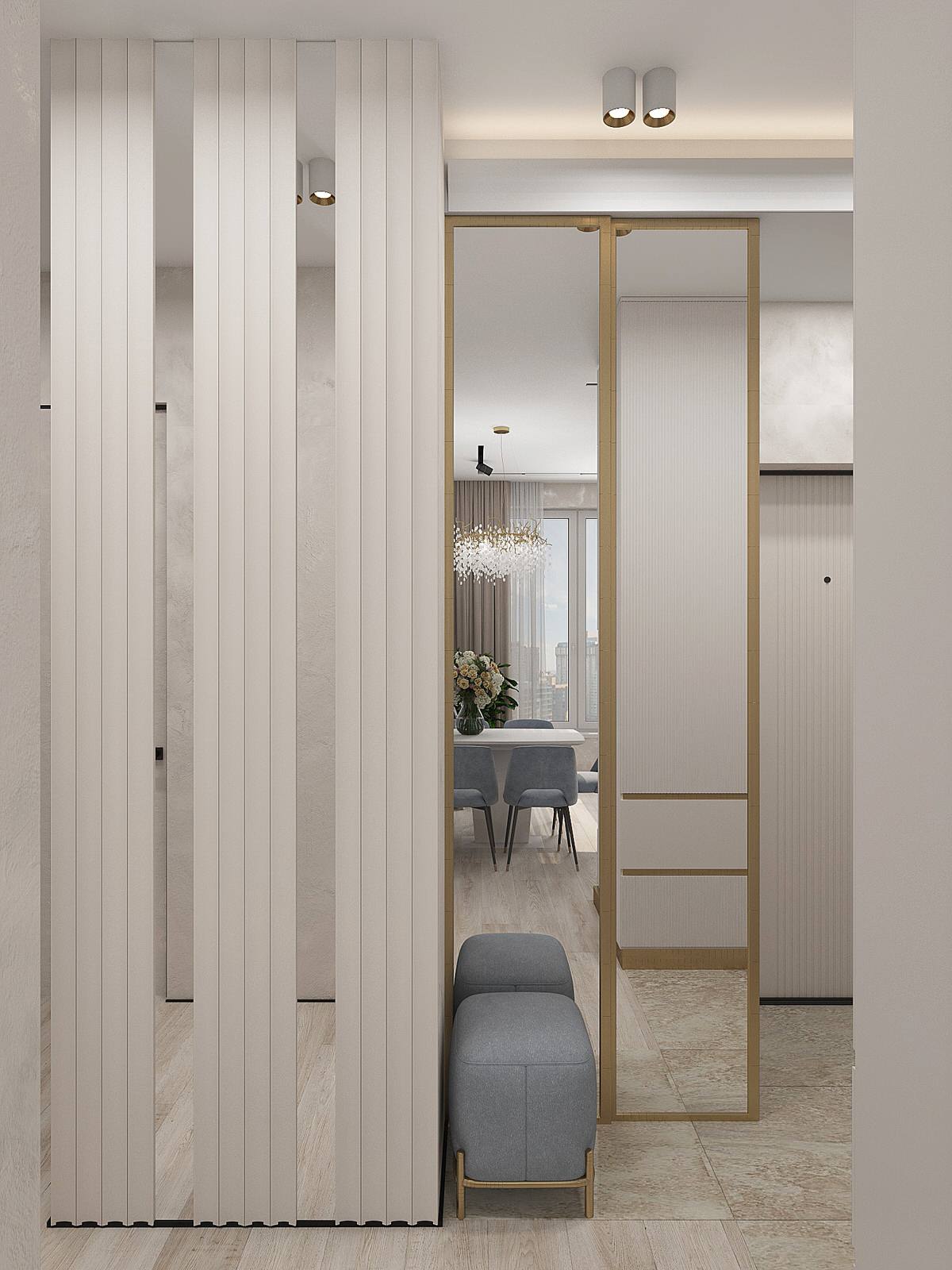 Пространство для семьи с двумя детьми. Москва, ЖК Западный порт