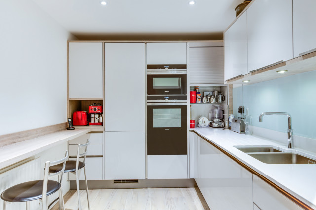 Compact, Contemporary Apartment Kitchen, Cheltenham contemporary-kitchen
