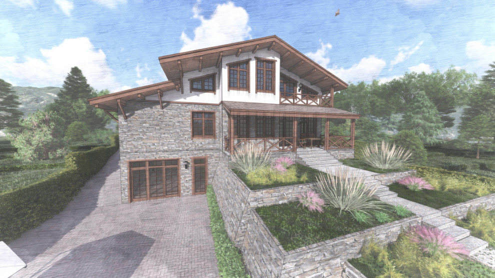 Частный жилой дом в Красной поляне