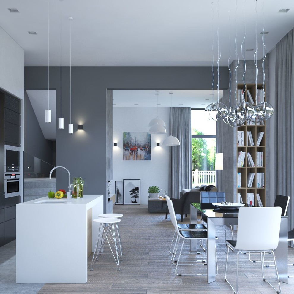 Гостиная в загородном доме