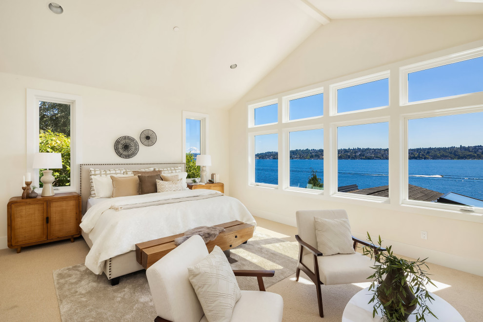 Mercer Island Waterfront Home - Transitional - Bedroom - Seattle - by ...