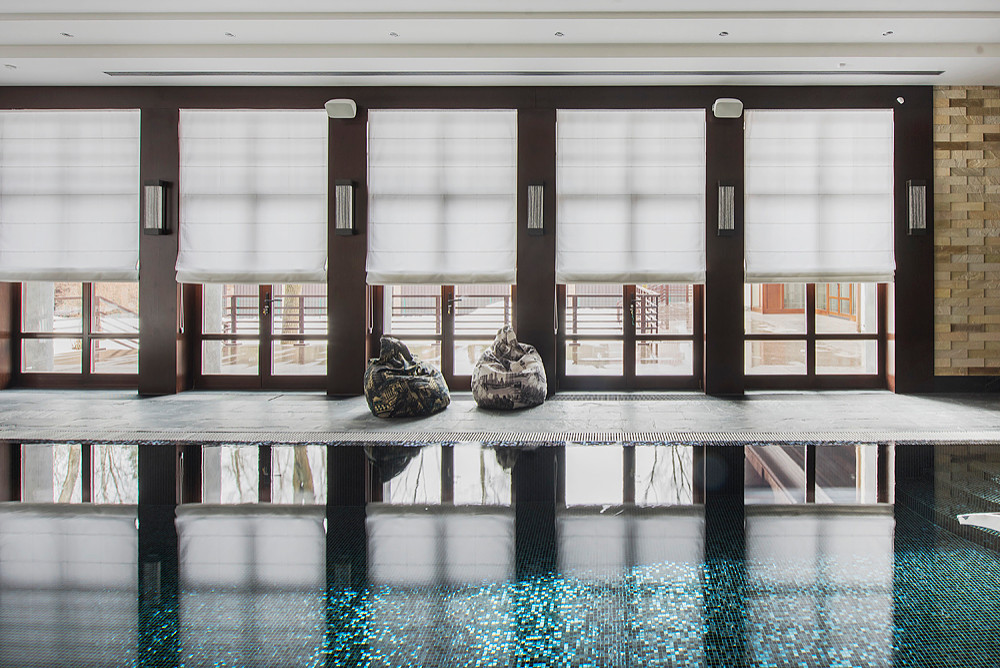 Бассейн (оформление текстилем от Fabrin)