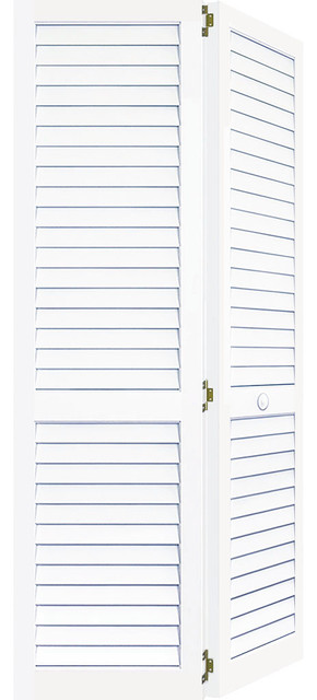 Plantation Bi Fold Closet Door Louver White 1 X36 X80