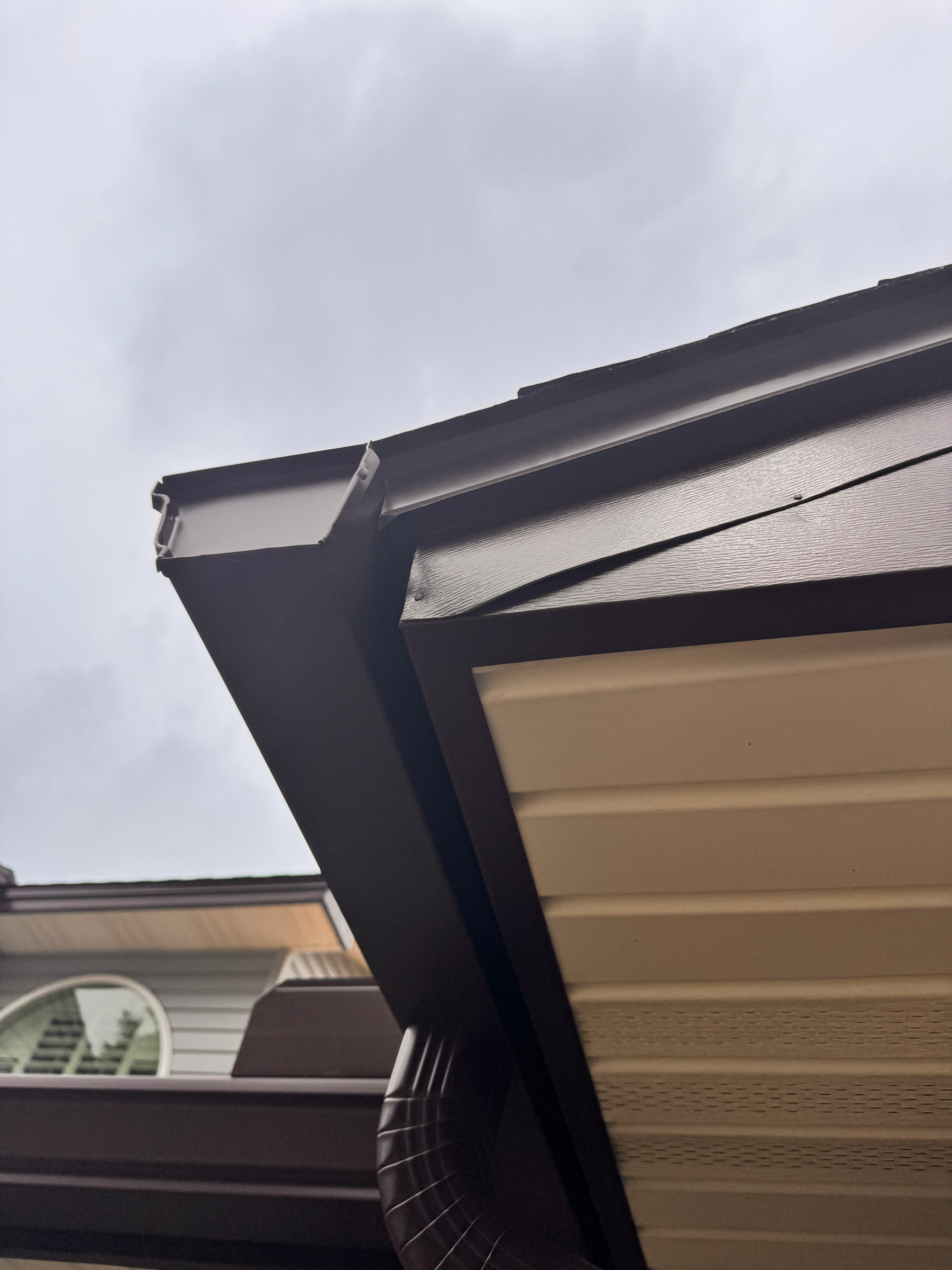 Before: eave corner and soffit