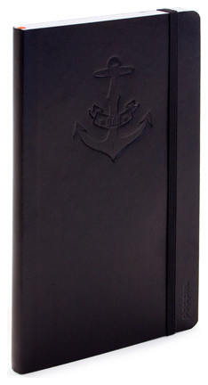 Anchor Dad Medium Notebook, Black