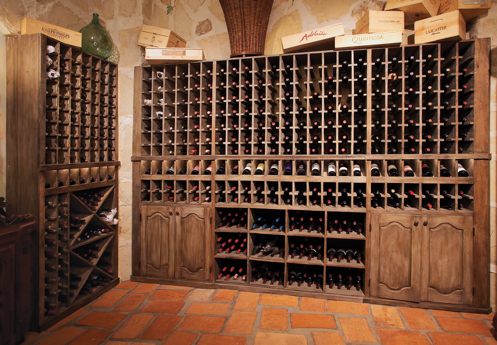 Eclectic wine cellar in Los Angeles.