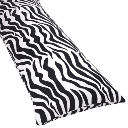Blue Zebra Full Length Body Pillow Cover (Pillow Not Included)