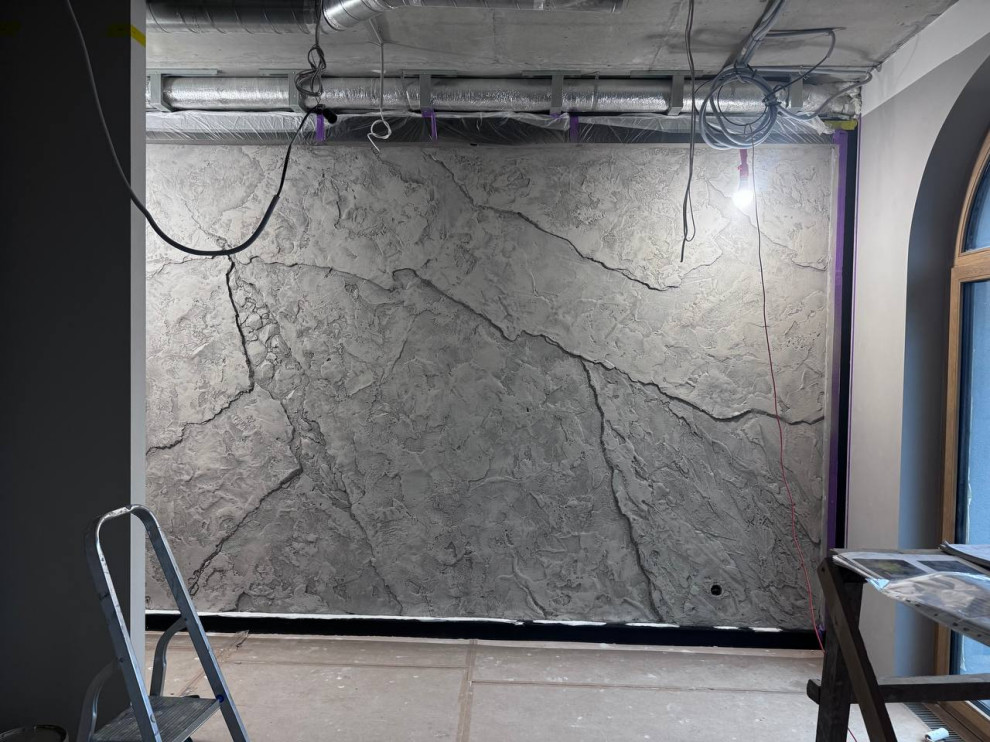 Остекленная перегородка LOFT с динамическим окном (слайд)