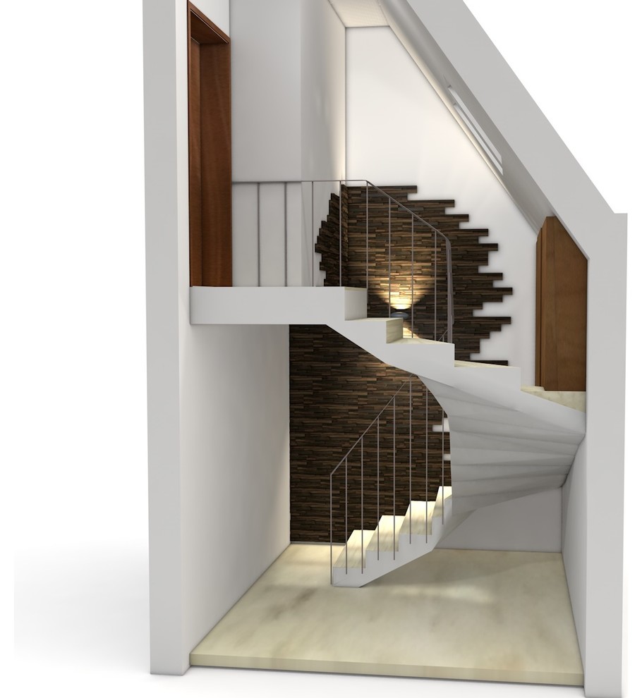 Wandgestaltung Treppenhaus