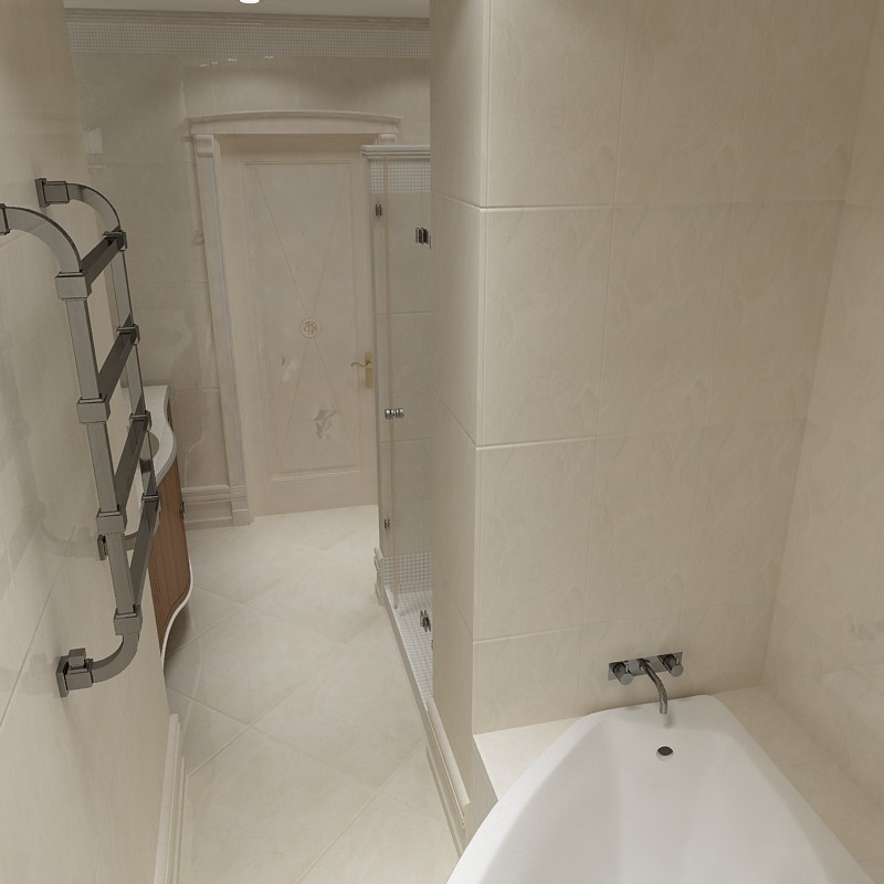 Ванная в классическом стиле 3Д