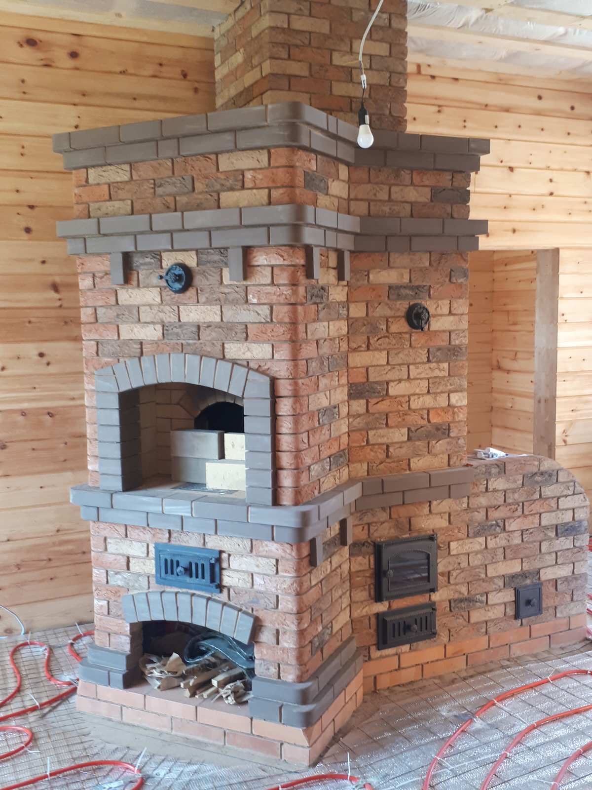 Русская печь с тёплым лежаком