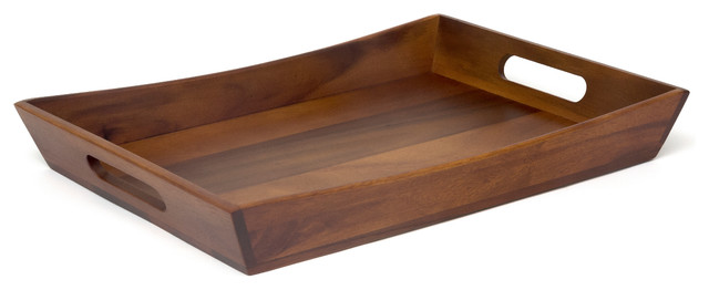 Lipper International Acacia Tray With Curved Sides