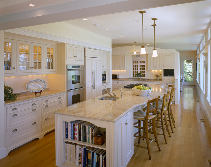 Traditional kitchen in Boston.