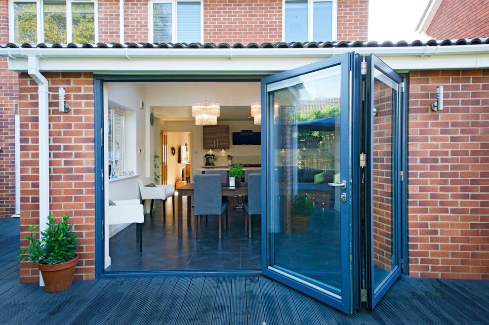 Photo of a contemporary house exterior in Hampshire.